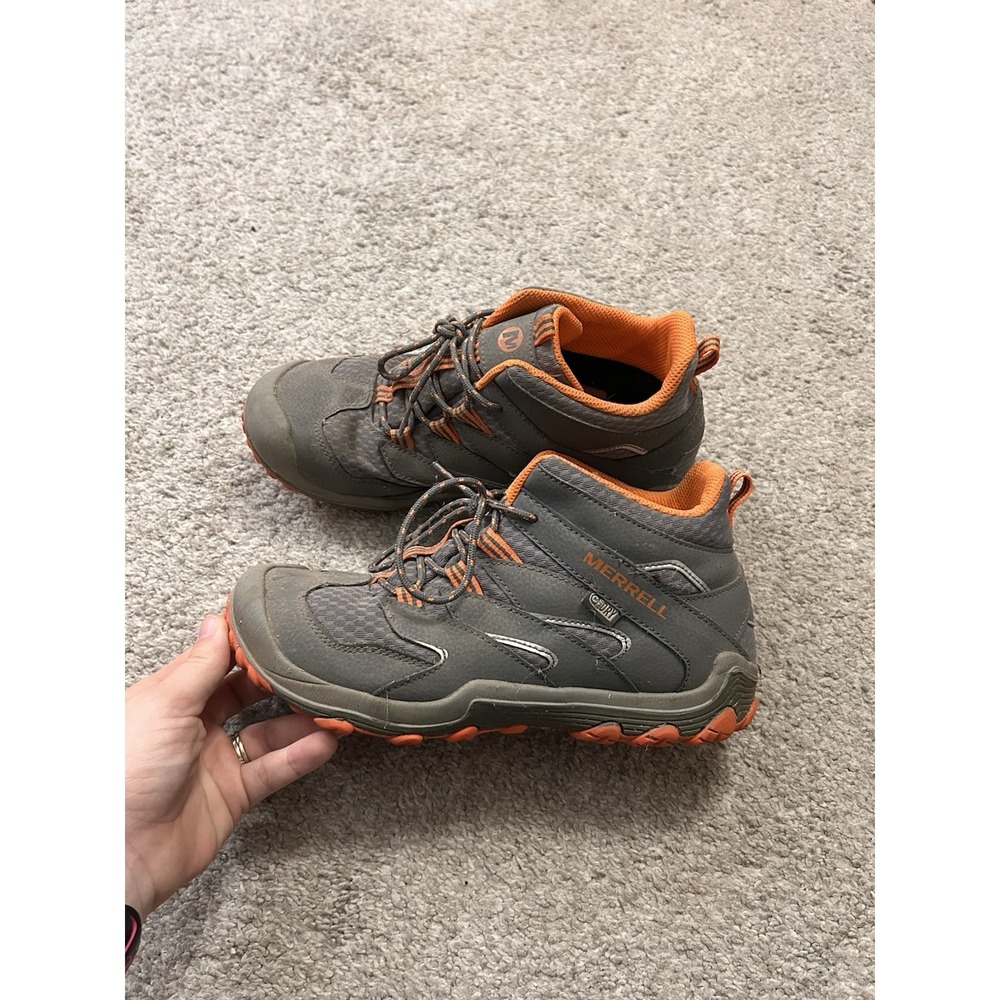 Merrell Kids Gray and Orange Outdoor Sneakers